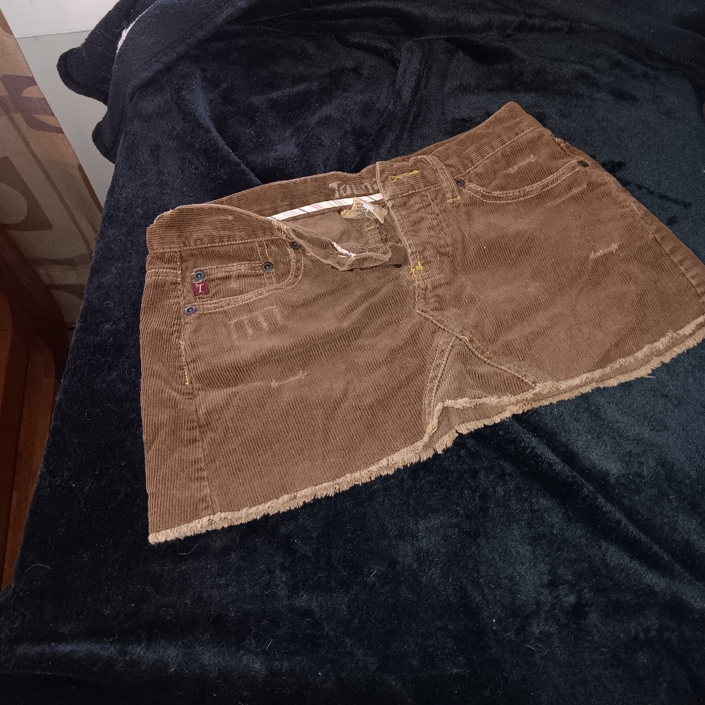 Taunt Brown Corduroy Jean Shorts